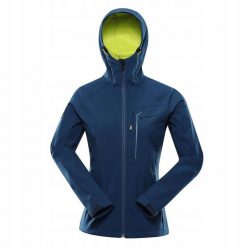 Kurtka softshell damska Alpine Pro Esprita. Niebieskie kurtki przejściowe sportowe Alpine Pro, xl, bez wzorów, z softshellu, bez kaptura, trekkingowe. W wyprzedaży za 299.00 zł.