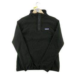Second life - Bluza polarowa damska Patagonia - Stan dobry. Czarne bluzy z kapturem Patagonia, s, bez wzorów, z materiału, bez kaptura, trekkingowe. Za 212.96 zł.