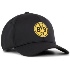 Czapka PUMA BVB Borussia Dortmund - Stylowa i Sportowa. Czarne czapki z daszkiem Puma, bez wzorów, eleganckie. Za 120.60 zł.