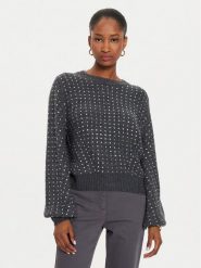 Marella Sweter Molo 2423946034 Szary Regular Fit. Szare swetry Marella, xxl, bez wzorów, z syntetyku, bez ramiączek. Za 549.99 zł.