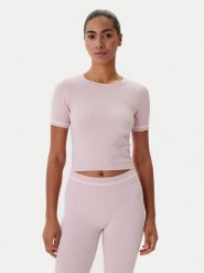 Guess T-Shirt V6RP02 Z4692 Różowy Slim Fit. Czerwone t-shirty Guess, l, z aplikacjami, z syntetyku, bez kołnierzyka, bez ramiączek. Za 219.99 zł.