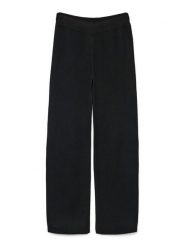 Vero Moda Spodnie dzianinowe Gold Art 10332174 Czarny Loose Fit. Czarne spodnie materiałowe Vero Moda, bez wzorów, z dzianiny. Za 229.99 zł.