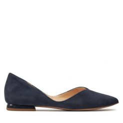 Baleriny HÖGL. Niebieskie baleriny Högl, bez wzorów, bez obcasa, bez zapięcia. Za 599.99 zł.