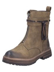 Rieker Botki w kolorze khaki na obcasie rozmiar: 41. Brązowe botki Rieker, bez wzorów, eleganckie, bez obcasa, na obcasie, bez zapięcia. Za 194.95 zł.