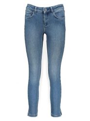 Oui Dżinsy - Skinny fit - w kolorze niebieskim rozmiar: 34. Niebieskie jeansy Oui, bez wzorów, z denimu, klasyczne. Za 166.10 zł.