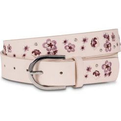 Pasek bonprix beżowo-srebrny kolor. Czerwone paski bonprix, z aplikacjami. Za 29.99 zł.
