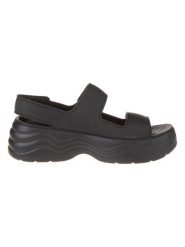 Crocs Sandały "Skyline" w kolorze czarnym rozmiar: 36/37. Czarne sandały Crocs, bez wzorów, klasyczne, z otwartym noskiem, bez obcasa, bez zapięcia. Za 134.53 zł.