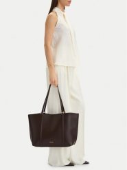 GINO ROSSI Torebka CEO-YANAY Brązowy ciemny. Brązowe shopper bag Gino Rossi, bez wzorów, ze skóry, bez dodatków. Za 279.99 zł.