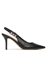 Guess Szpilki FLTNS4 LEA05 Czarny. Czarne szpilki Guess, z aplikacjami, ze skóry, bez obcasa, na szpilce, bez zapięcia. Za 489.99 zł.
