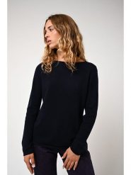 AUTHENTIC CASHMERE Kaszmirowy sweter "Criou" w kolorze granatowym rozmiar: L. Niebieskie swetry AUTHENTIC CASHMERE, l, bez wzorów, z kaszmiru, bez ramiączek. Za 233.33 zł.