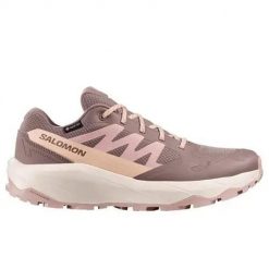 Buty trekkingowe damskie Salomon 491452. Czerwone buty trekkingowe Salomon, z gore-texu, bez zapięcia. Za 519.00 zł.