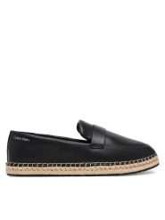 Calvin Klein Espadryle Espadrille W/Ck Hw - Lth HW0HW02390 Czarny. Czarne espadryle Calvin Klein, bez wzorów, ze skóry, bez obcasa. Za 309.99 zł.