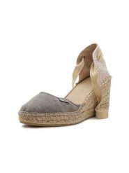 Natural world Czółenka w kolorze beżowo-szarym na koturnie rozmiar: 41. Brązowe czółenka Natural World, bez wzorów, klasyczne, bez obcasa, na koturnie, bez zapięcia. Za 165.99 zł.