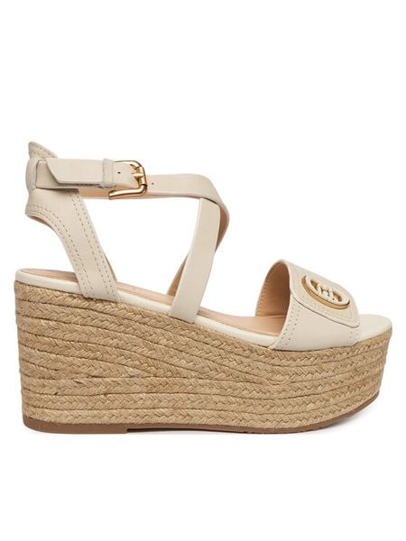 Liu Jo Espadryle Bali 01 SA6083 P0102 Kremowy. Białe espadryle Liu Jo, bez wzorów, ze skóry, bez obcasa. Za 361.99 zł.