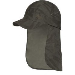 Czapka z nakarcznikiem sahara cap ochrona UVP50. Szare czapki z daszkiem Buff, na lato, bez wzorów, z materiału. Za 212.45 zł.
