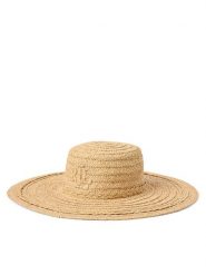 LAUREN RALPH LAUREN Kapelusz 454972586001 Beżowy. Brązowe kapelusze Lauren Ralph Lauren, bez wzorów, z tworzywa sztucznego. Za 389.99 zł.