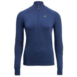 Bluza do narciarstwa biegowego z półgolfem damska Silvini Latera. Niebieskie bluzy Silvini, na jesień, xl, bez wzorów, z materiału, bez ramiączek, bez kaptura. Za 259.99 zł.