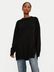 ViCOLO Sweter 77070S Czarny Relaxed Fit. Czarne swetry ViCOLO, s, bez wzorów, z syntetyku, bez ramiączek. Za 519.99 zł.