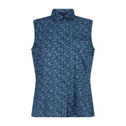 Koszula damska CMP. Niebieskie koszule CMP, xs, bez wzorów, z materiału, bez kołnierzyka, bez ramiączek. Za 227.00 zł.