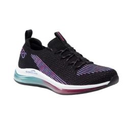 Buty sportowe Damskie Skechers. Czarne buty treningowe Skechers, bez wzorów, bez zapięcia. Za 266.99 zł.