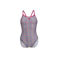 Damski kostium kąpielowy 1-częściowy Arena Starfish Lace. Niebieskie stroje jednoczęściowe Arena, bez wzorów, eleganckie. Za 301.00 zł.