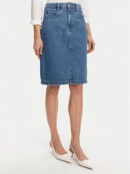 BOSS Spódnica jeansowa Cobaltide 50538596 Niebieski Regular Fit. Niebieskie spódnice Boss, bez wzorów, z bawełny. Za 649.99 zł.