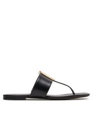 Tory Burch Japonki 154236 Czarny. Czarne japonki Tory Burch, bez wzorów, ze skóry. Za 1,079.00 zł.
