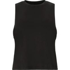 Damski tank top Athlecia Pacy. Czarne topy Athlecia, bez wzorów, eleganckie, bez kołnierzyka, bez ramiączek. Za 105.00 zł.