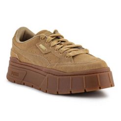 Buty Puma Mayze Stack Suede 383983 03 brązowe. Brązowe buty treningowe bez wzorów, bez zapięcia. Za 681.40 zł.