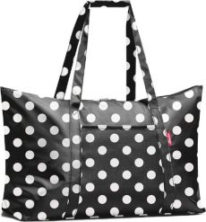 Torba Mini Maxi Travelbag w białe grochy. Białe torby podróżne Reisenthel, bez wzorów. Za 119.00 zł.