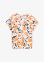 T-shirt z czystej bawełny. Białe t-shirty bonprix, bez wzorów, z bawełny, bez kołnierzyka, bez ramiączek. Za 27.99 zł.
