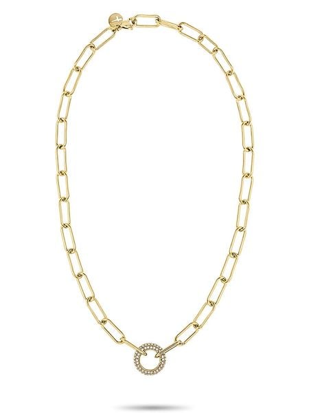 Tamaris Naszyjnik z cyrkoniami - dł. 45 cm rozmiar: onesize. Naszyjniki Tamaris, z materiału, z cyrkonią, ze stali. Za 130.99 zł.