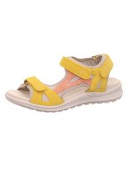 Legero Skórzane sandały "Siris" w kolorze żółtym rozmiar: 37. Żółte sandały Legero, bez wzorów, klasyczne, z otwartym noskiem, bez obcasa, bez zapięcia. Za 173.99 zł.