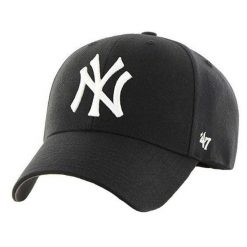 Czapka Z Daszkiem MVP New York Yankees. Czarne czapki z daszkiem 47 Brand, bez wzorów, z bawełny. Za 154.99 zł.