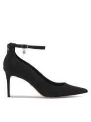 Nine West Szpilki SJ1489 Czarny. Czarne szpilki Nine West, bez wzorów, ze skóry, bez obcasa, na szpilce, bez zapięcia. Za 184.99 zł.