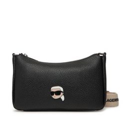Torebka KARL LAGERFELD. Czarne listonoszki KARL LAGERFELD, bez wzorów, bez dodatków. Za 559.99 zł.