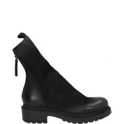 BOTKI Z NUBUKU MA05 NABU NERO. Botki Venezia, bez wzorów, z nubiku, bez obcasa, bez zapięcia. Za 599.00 zł.
