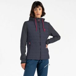 Kurtka hybrydowa damska Mountain Series. Niebieskie bielizna termoaktywna damska Dare 2b, bez wzorów, z bawełny, bez ramiączek. W wyprzedaży za 249.99 zł.