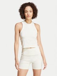 Adidas Top Lounge IY6732 Biały Slim Fit. Białe topy adidas, xl, bez wzorów, z bawełny, bez kołnierzyka, bez ramiączek. Za 89.99 zł.