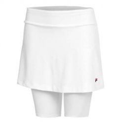 Spodnie treningowe damskie Fila FBL202122001. Białe spodnie dresowe Fila, bez wzorów, z materiału, krótkie. Za 386.00 zł.