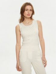Marciano Guess Top 5RGR47 5821Z Écru Regular Fit. Topy Marciano Guess, xxs, z aplikacjami, z wiskozy, bez kołnierzyka, bez ramiączek. Za 319.99 zł.