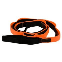 Pas do rozciągania stretching joga PHYSIOROLL. Czarne paski PHYSIOROLL, bez wzorów, sportowe. Za 54.99 zł.