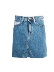 Tommy Jeans Spódnica | DW0DW06936 | Short Denim Skirt | Kobieta | Niebieski. Niebieskie spódnice Tommy Hilfiger, na co dzień, bez wzorów, z bawełny, proste. W wyprzedaży za 189.00 zł.