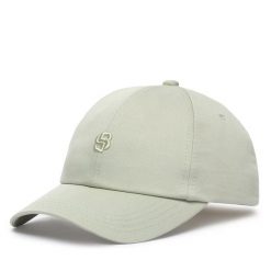 Czapka z daszkiem BOSS. Zielone czapki z daszkiem Boss, bez wzorów. Za 169.99 zł.