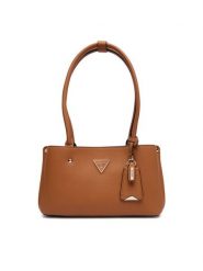 Guess Torebka Meridian II HWBG69 74090 Brązowy. Brązowe torebki klasyczne Guess, z aplikacjami, ze skóry, bez dodatków. Za 439.99 zł.