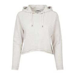 Bluza damska z kapturem Urban Classic terry. Białe bluzy Urban Classics, bez wzorów, z kapturem. Za 183.50 zł.