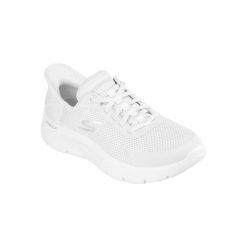 Buty SKECHERS GO WALK FLEX GRAND ENTRY Biały. Białe buty sportowe lifestyle Skechers, bez wzorów, z materiału, sportowe, bez zapięcia, skechers sport. Za 334.99 zł.