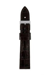 Pasek skórzany Zeppelin, ciemnobrązowy 18 mm. Brązowe zegarki sportowe Zeppelin. Za 220.99 zł.