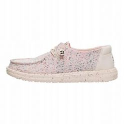 HeyDude Damskie Mokasyny Wendy Stretch Speckle. Brązowe mokasyny Hey dude, bez wzorów, z materiału. Za 239.00 zł.