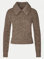 STAUD Sweter Christopher R24F3111WN Beżowy Regular Fit. Brązowe swetry STAUD, s, bez wzorów, z wełny, bez ramiączek. Za 1,239.00 zł.